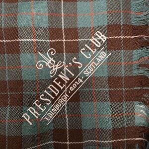 Presidents Club Edinburgh 2014 Scotland Scarf Brown and Green